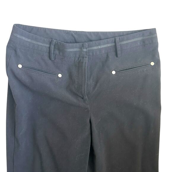 Larry Levine Women Pants 10 Black Classic Business Casual Stretch Minimalistic - Picture 9 of 10